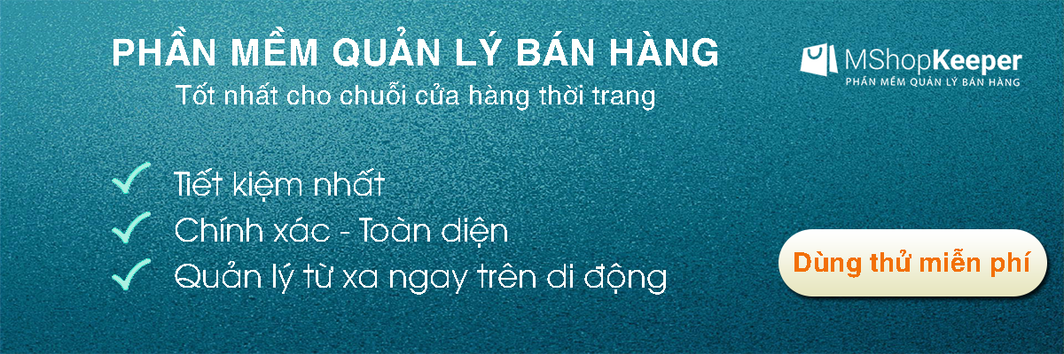 Phần mềm quản lý cửa hàng thời trang