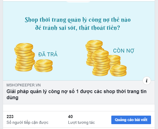 thuật ngữ trong Facebook Ads