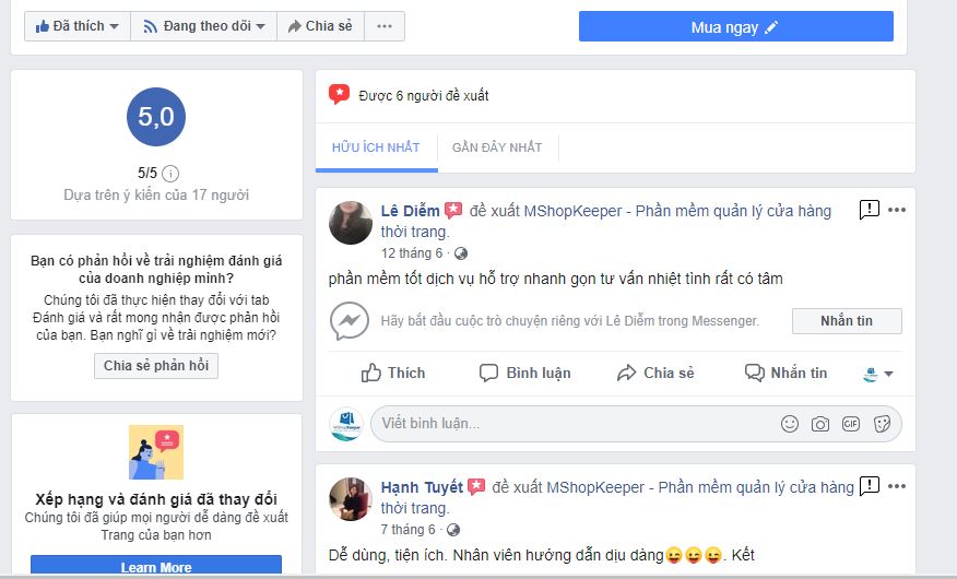 Đánh giá page