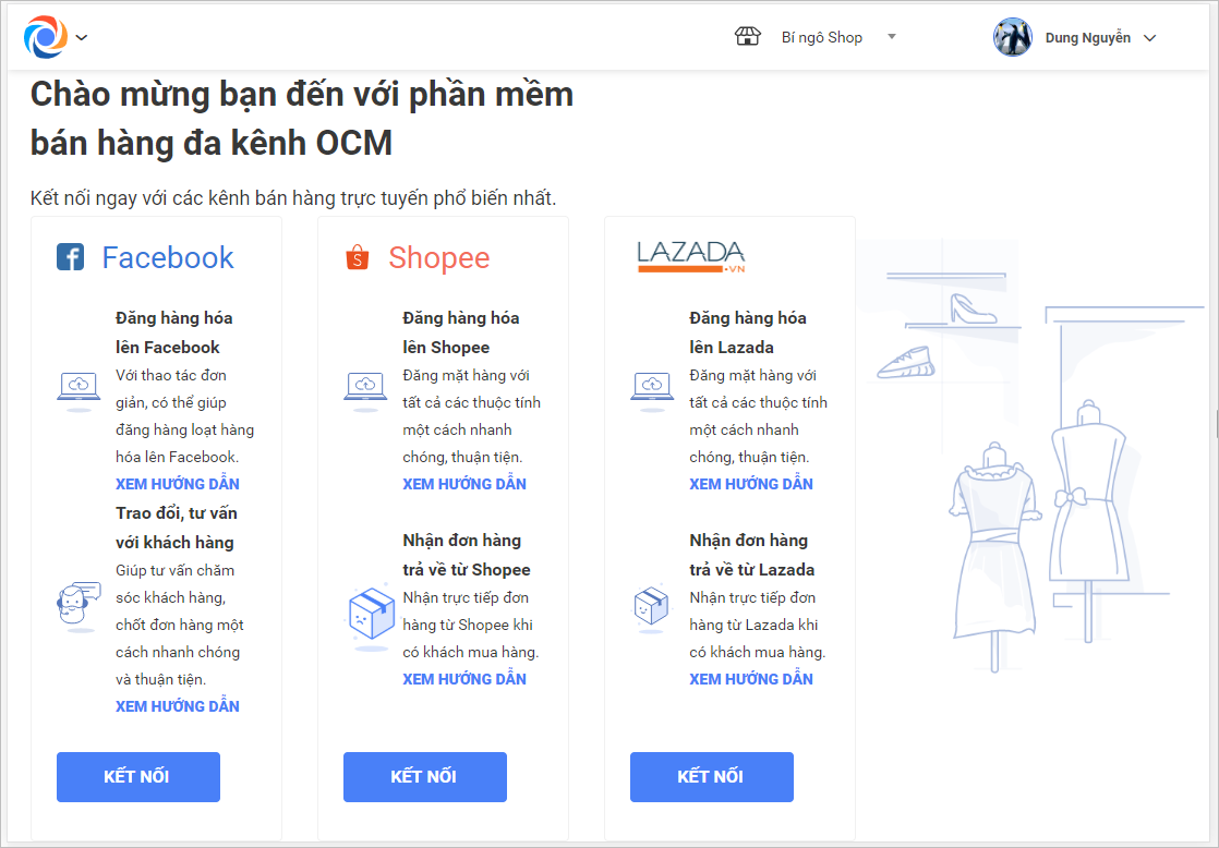 Kết nối Lazada với OCM