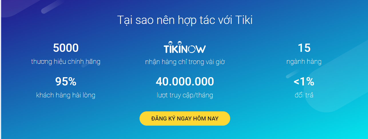 Tại sao nên bán hàng trên Tiki