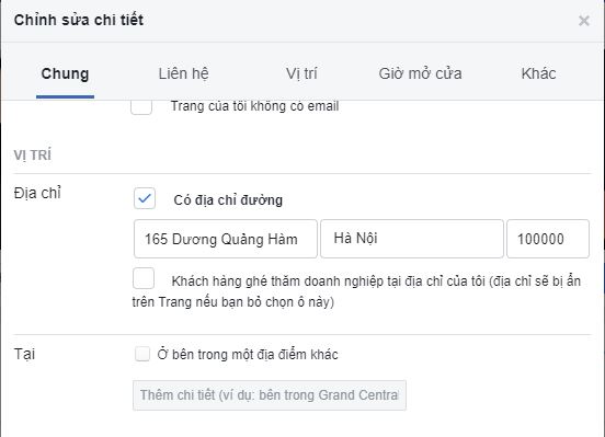 Bước 4 tạo checkin fanpage 