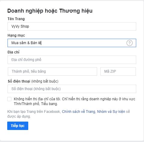 cách tạo fanpage b3