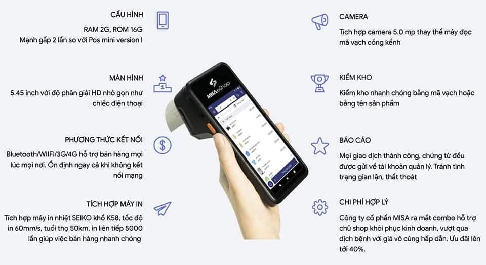 Máy POS mini cầm tay