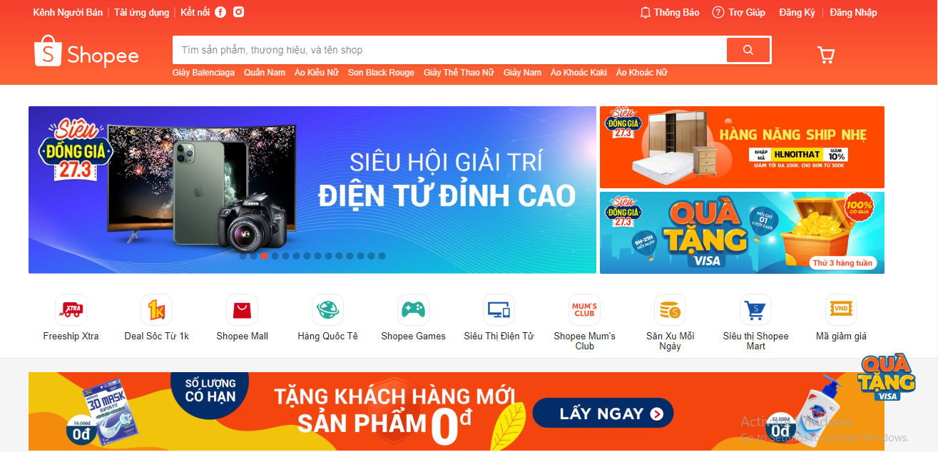 bán hàng trên sàn thương mại điện tử Shopee