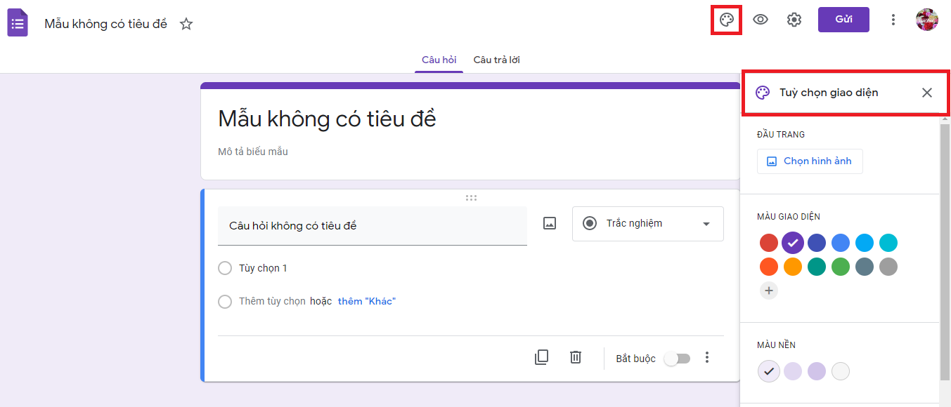 tạo form khảo sát trên Google