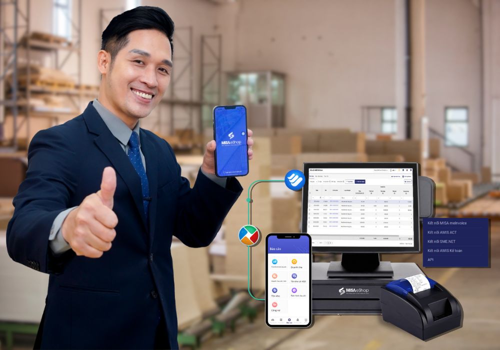 Phần mềm quản lý bán hàng cửa hàng nội thất gia dụng MISA eShop