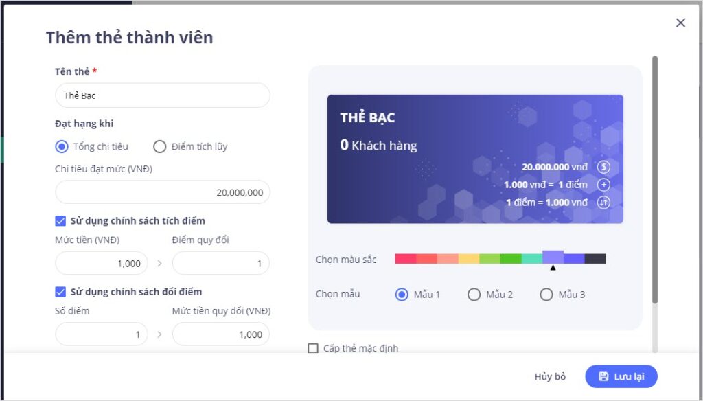 chăm sóc khách hàng bằng thẻ thành viên