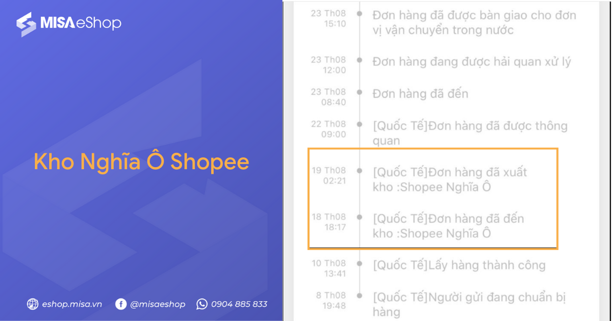 Kho Shopee Nghĩa Ô ở đâu